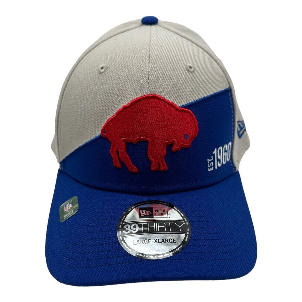 New Era 39Thirty Buffalo Bills 2023 Sideline‎ Historic Throwback Retro Hat L/XL